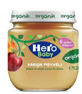 Hero Baby Organik Karışık Meyveli 120 gr Kavanoz Mama kullananlar yorumlar